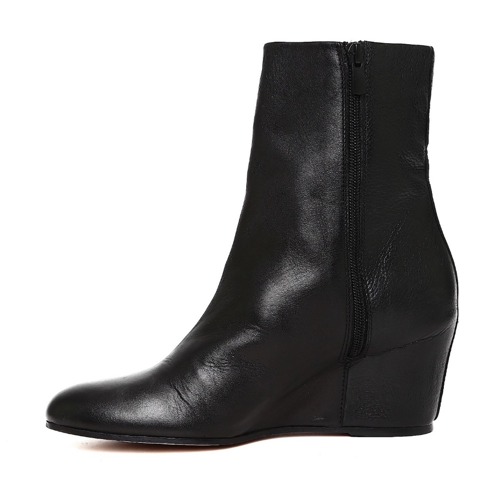 Vince Wedge Bootie Black Made in Italy 8.5